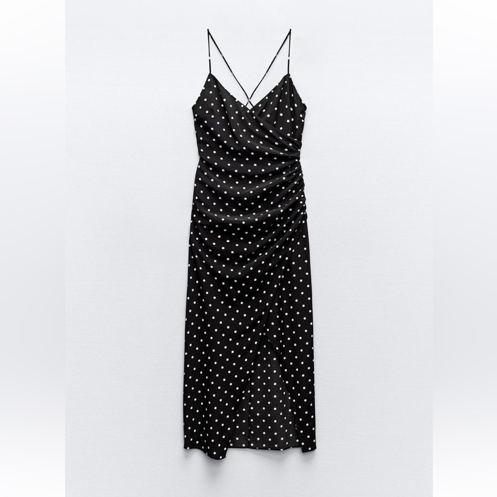 zara polka dot dress